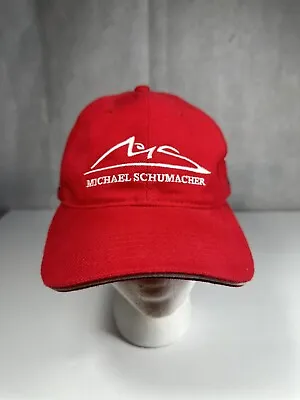 Vintage Michael Schumacher Ferrari Hat Cap Strapback Red Embroidered 1999 • $34.95