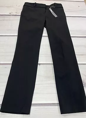 Ann Taylor LOFT Size O Black Dress Pants Straight Marisa Fit Flat Front Stretch • $42.30