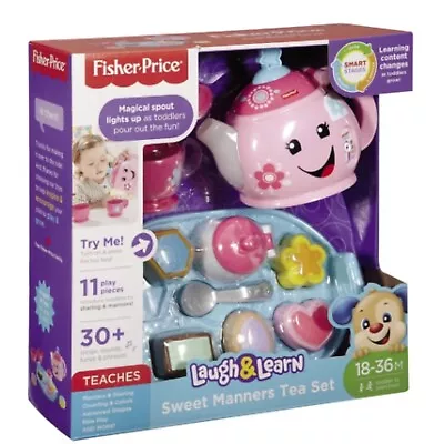 Fisher-Price Laugh & Learn Sweet Manners Tea Set Wonderful Toy 30+ Songs Teaches • $27.90