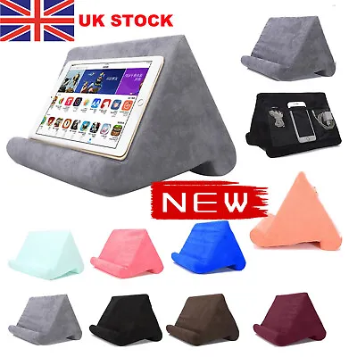 Tablet Pillow Stand Holder Mobile Phone Cushion Pad Reading Bracket For IPad Set • £16.15