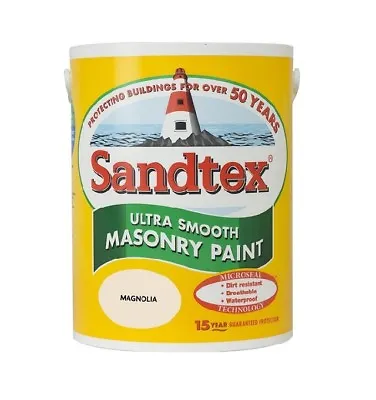 Sandtex -  Masonry Paint 2.5L - Ultra Smooth - Quality Waterproof - 11 Colours • £19.89