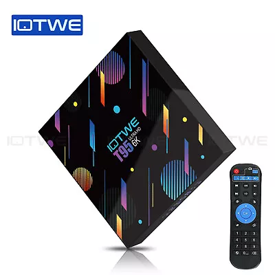 IOTWE T95 TV BOX 6K HD Android 11.1 4GB+128GB Media Player Streamer Quad Core 3D • £39.99