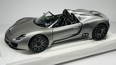 1/18 Minichamps Porsche 918 Spyder 2010 Metallic Grey New In Box Gray • $285.97