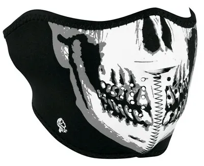 Zan Headgear Skull Half Face Neoprene Mask Motorcycle Snowboarding Ski ATV   • $12.99