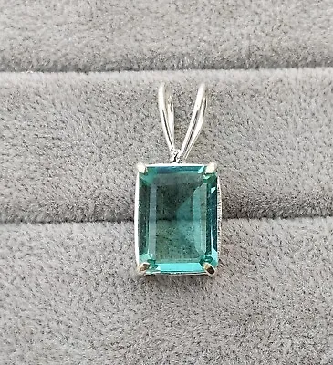 Aquamarine Pendant 925 Silver Pendant Gemstone Pendant Gift For Her K14 • $10.34