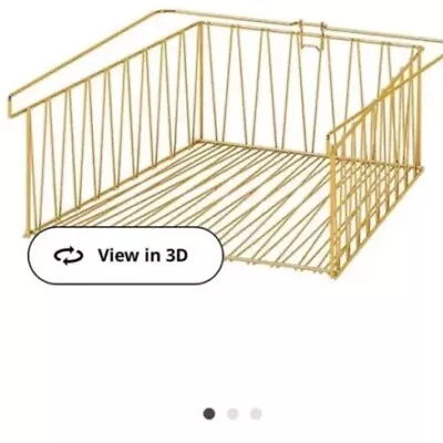 IKEA Kallax Gold / Brass Wire Basket Insert Shelf  • £19.95