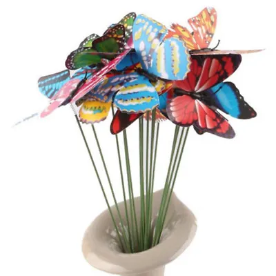 Butterfly Flower Pot Decor Garden Decoration Plant Pots Ornament Stalk  • £2.85