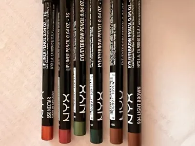 NYX Slim Lip & Eye/Brow Pencils - Choose Shade/Color - Authentic Cosmetics • £1.99