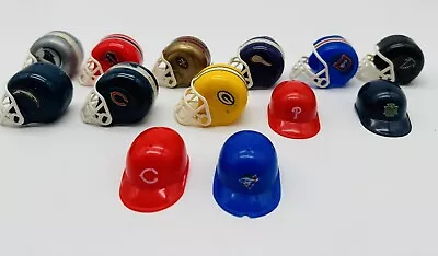 13 VINTAGE MINI GUMBALL FOOTBALL/ NFL BASEBALL / MLB Helmets • $18.05