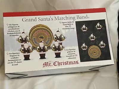 RARE 2009 MR. CHRISTMAS Musical GRAND SANTA'S MARCHING BAND Plays  25 Songs • $78.88