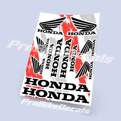 Motorcycle Decals Stickers Honda Graphics Set Autocollant Aufkleber Adesivi • $10.90