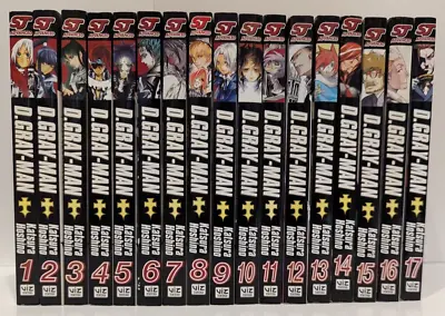 D Gray Man English Manga Set Volumes 1-17 Vol DGray Man D.Gray - • $121.93