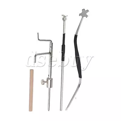 4Pieces Violin Wooden Sound Post With Silver S Style Setter Gauge Luthier Tool • $19.93