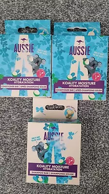 Aussie Koality Moisture Hydration Solid 1 Shampoo & 2 Conditioner Bar Set 70g • £17.99