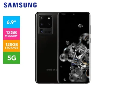 $12.50 • Buy Samsung Galaxy S20 Ultra 5G SM-G988B - 128GB - Black - DUAL SIM - UNLOCKED