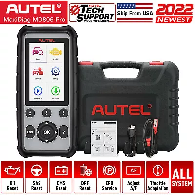 Autel MD806 Pro MD808 Pro Auto Diagnostic Tool OBD2 Scanner ABS EPB SAS SRS DPF • $239