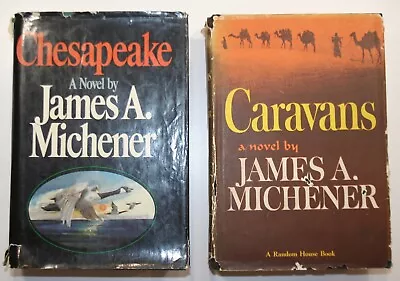 RARE 1st/1st CARAVANS  With Bonus Chesapeake By James Michener Fiction CLASSIC  • $29.99