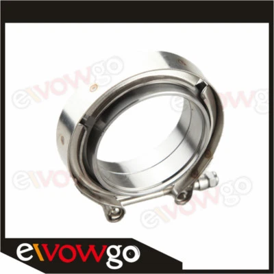 $19 • Buy 2.75  V-Band Clamp Kit Mild Steel Flange Male/Female Downpipes