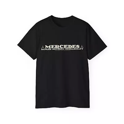 Mercedes Authentic Vintage Legacy Logo T-Shirt Retro Stuttgart Classic Car Tee • $27.20