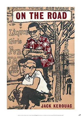 £11.90 • Buy ON THE ROAD New POSTER Of Vintage Book Cover, A1 Size
