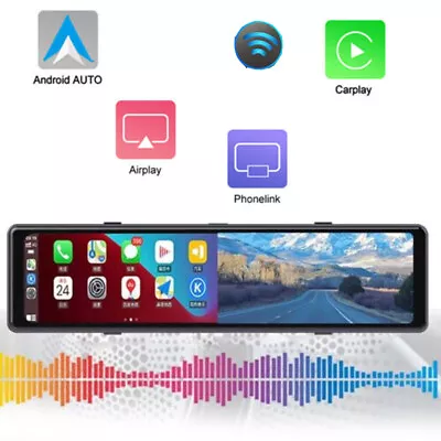 4G Dash Cam 11.26  Car Rearview Mirror ADAS Android Auto FMT Auto Recorder 2.5K  • $112.24