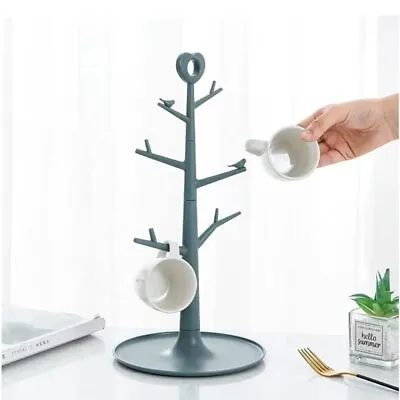 Coffee Mug Tree For Counter Cup Holder Rack Stand Organizer Desk Table Counte... • $15.57