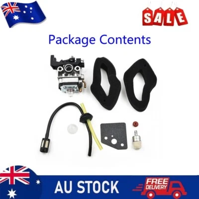 Carb Carburetor Air Filter Kit For Honda GX25 GX35 HHB25 HHT35 HHH25 HHT35S • $25.39