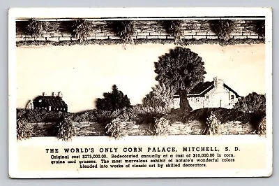 RPPC Corn Palace Panel Mitchell South Dakota Real Photo P611 A • $8.79