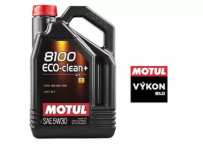 Motul® 8100 Eco-clean+ 5w-30 5l *100% Synthetic Performance Engine Oil 101584 • $62.22