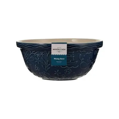 Mason Cash Mixing Bowl Nautical Navy Blue Dishwasher/Microwave Safe 4.25qt • $43.84