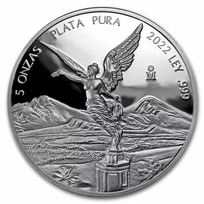 2022 Mexico 5 Oz Silver Libertad Proof (In Capsule) • $404.67