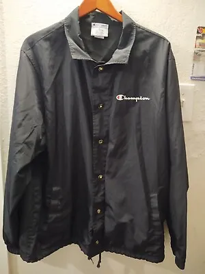 Champion Mens Lightweight Wind Resistant Packable Jacket Button Size XL  • $18