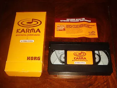 Ultra Rare KORG KARMA Synthesizer Keyboard PROMOTIONAL VIDEO VHS From 2001 - NEW • $59.99