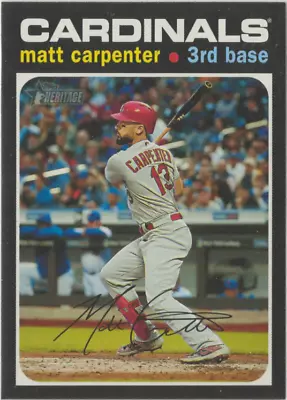 2020 Topps Heritage MATT CARPENTER #370 Autograph St. Louis Cardinals • $1.99