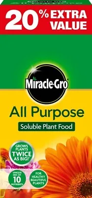 Miracle-Gro Grow All Purpose Soluble Plant Food 1kg + 20% Extra Value Free • £8.45