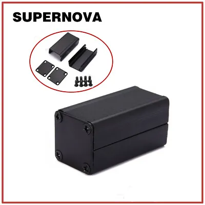 Extruded PCB Aluminum Box Black Enclosure Electronic Project Case 50*25*25mm Hot • $3.45