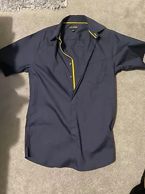 McDonalds Button Up Shirt Employee Uniform By Apparel Collection Blue Size S • $14