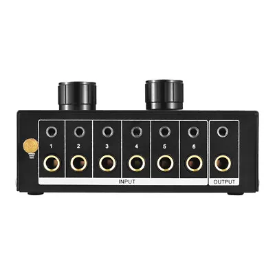6-in-1-out Audio Signal Selector Switcher 6 Input & 1 Output Source S5J9 • £28.82