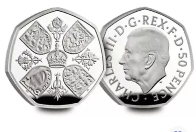 £3.95 • Buy New King Charles 50p Coin, Fifty Pence 2022 King Charles III From Sealed Bag