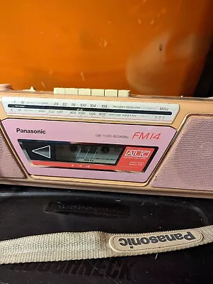 Panasonic RX-FM14 Pink Cassette Tape AM/FM Radio Boombox Vintage Working • $48.50