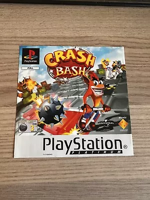 Crash Bash & Spyro 2 PS1 PlayStation PAL PROMO Insert Art Work Only Rare • £3.99