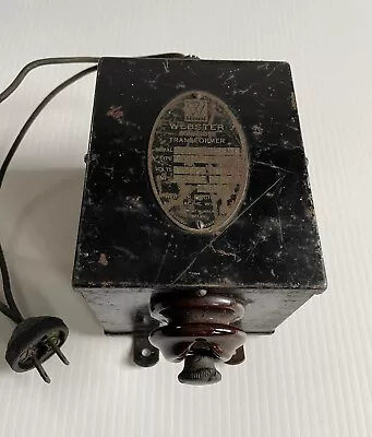 Webster Type 8-AS Oil Burner Ignition Transformer Untested • $40