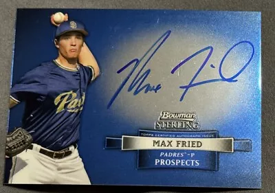 2012 Bowman Sterling Max Fried Auto Autograph Rookie Rc #bsap-mf • $9.99