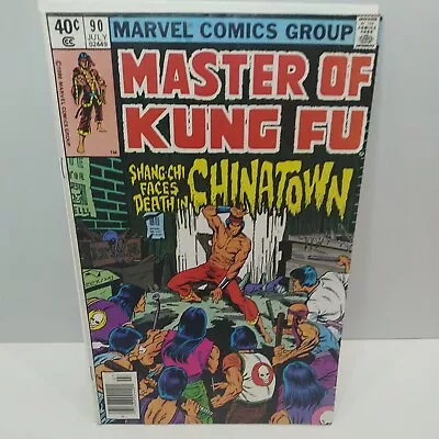 MASTER OF KUNG FU #90 SHANG CHI ZECK DAY 40c 1980 NEWSSTAND MARVEL COMIC China • £6.95