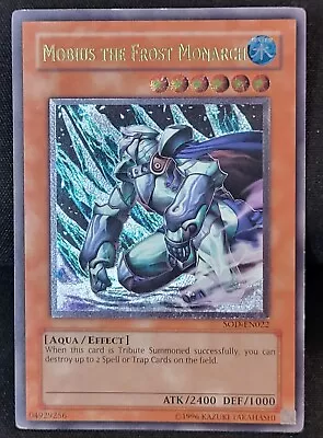 YuGiOh Unlimited Mobius The Frost Monarch SOD-EN022 Ultimate Rare LP • $59.99