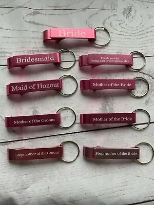 Bridesmaid Maid Of Honour Gift Bottle Opener Keyring Favour Wedding Gift Favour • £0.99