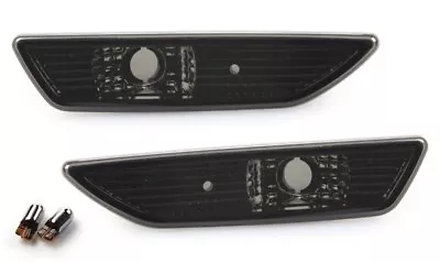 Fit 09-10 Mercedes Benz SL CLASS R230 SL550 BUMPER SIDE MARKER LIGHT SMOKE +BULB • $49.98