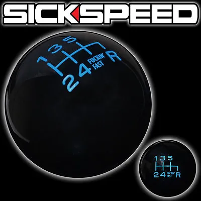 Black/blue Fing Fast Shift Knob For 6 Speed Short Throw Shifter 10x1.25 K09 • $24.55