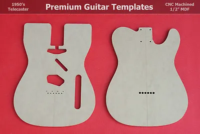 $40 • Buy Telecaster Body Router Template Set WVintage Router Hump CNC TELE 1/2  MDF  0.5 