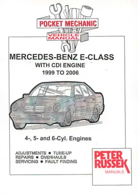 Manual Mercedes-Benz E Class 210 CDI Diesel New Workshop Service Repair • $23.95